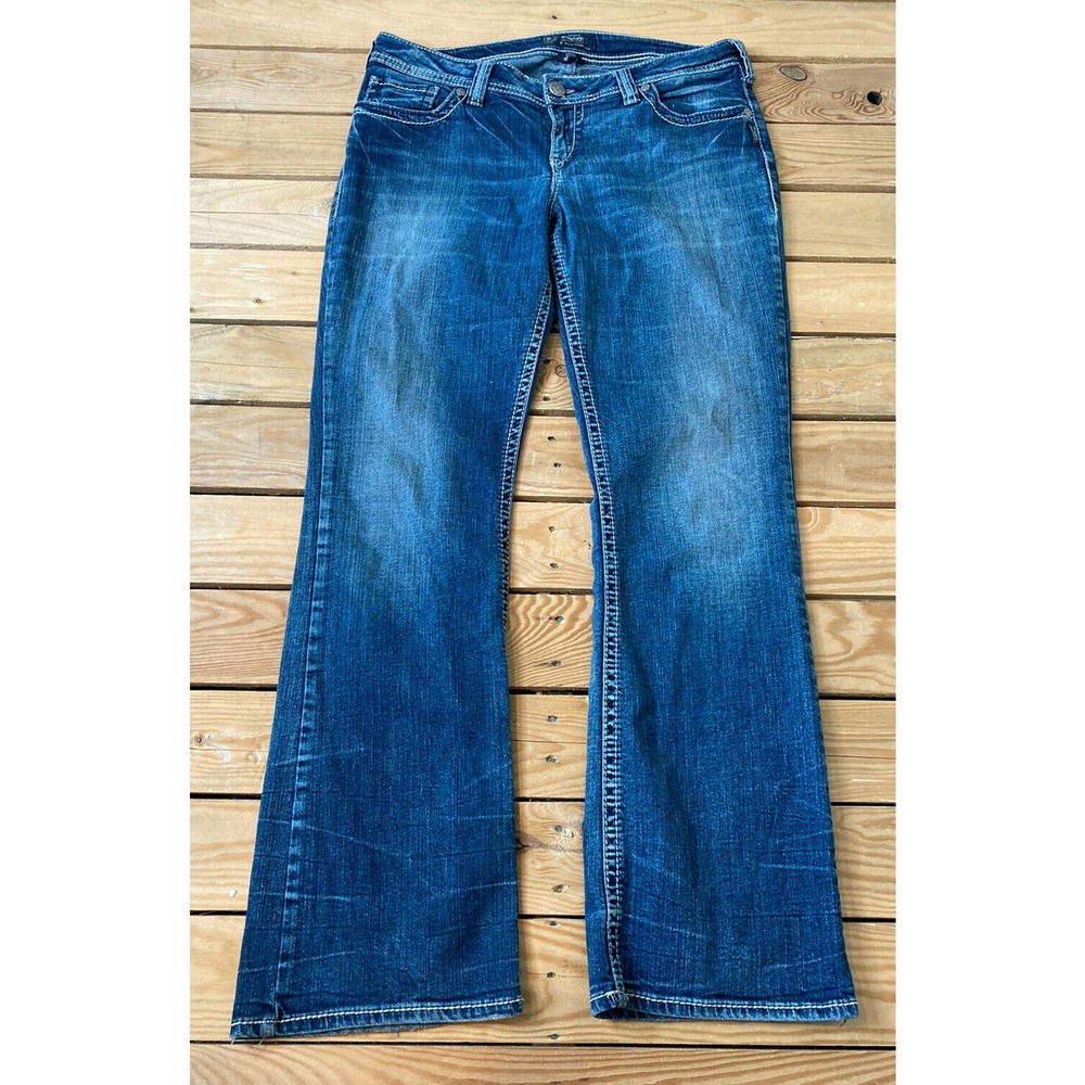 SILVER JEANS Medium Wash Aiko Bootcut Jeans Sze 12